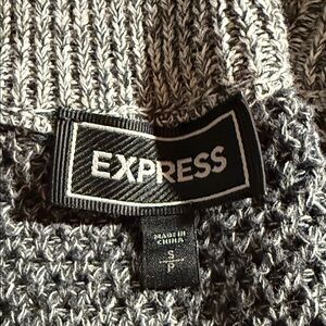 Express Charcoal Knit Pullover